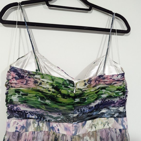 Aidan Mattox High Low Print Dress Size: 10 - Picture 3 of 9